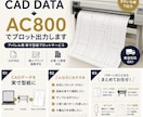 アパレルCADの型紙をAC800プロット出力します DXF等CADデータから型紙を出力個人・学生・企業様まで対応 イメージ1