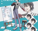 TRPG用の立ち絵描きます キャラデザからもOK！表情差分もお任せください！ イメージ2