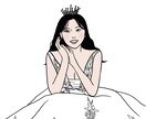 シンプルでおしゃれなイラストを描きます 思い出写真、プレゼント、SNSアイコン、ポストカードなど イメージ8