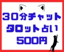 30分じっくりチャット鑑定します 予約制チャット占いです！お悩み内容確認後スタートです。 イメージ1