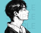 パッと目を惹く♪お洒落な似顔絵アイコンを描きます あなただけの特別な一枚を。SNSアイコン、プレゼントなどに◎ イメージ3