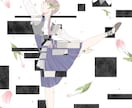 1枚絵制作やキャラクターデザインができます 文字に色を感じる共感覚持ちな為小説の表紙や歌動画にピッタリ イメージ3