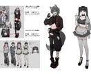 最短納期1週間：キャラクターを制作いたします ゲーム・TRPGなどのキャラクター立ち絵・差分を作成致します イメージ6