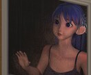 リアル×アニメ調の女性の絵を3DCGで制作します SNSアイコンや一枚絵等制作します イメージ1