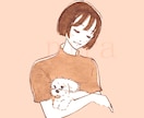 大人かわいいアイコン用イラスト描きます インク１色のみでかわいくお描きします0v0 イメージ6