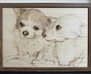 ペットの似顔絵をウッドバーニングで作成します 焼き絵でペットの肖像画を。記念日やプレゼントに是非！ イメージ2