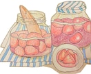 色鉛筆画　手描きのフードイラストを作成します 食べ物の写真をあたたかみのある手描きイラストにします。 イメージ4