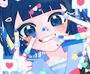 商用利用OK！可愛いイラストお描きします ポップでゆめかわなイラストです！ イメージ1