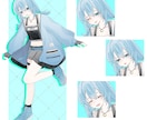 先着3名！【TRPG・IRIAM】の立ち絵描きます 透明感のある綺麗なイラスト！可愛いからクールな男女まで対応！ イメージ6