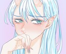 ダークなキャラクター・雰囲気のアイコン描きます いわゆる人外ちゃんが得意です。要望があれば人も描きます！ イメージ1