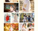 着付けご注文でプロが撮影、写真1枚プレゼントします 着付け師フォトグラファーが丁寧に手早く着付け、撮影します イメージ1