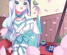 背景まで凝ったイラストを提供します アイコンや立ち絵、一枚絵など制作致します！ イメージ4