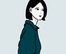 ゆるゆるでシンプルな絵をかきます 女の子イラストが主です。シンプルに描きます。 イメージ5