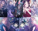 美麗なオリジナルキャラクターイラストお描きします キラキラした空気感のある絵が得意です!!! イメージ1