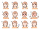 商用OK★喜怒哀楽表情5点 セット作成します SNSや吹き出しアイコンに♪バリエーション豊富で使い道多数！ イメージ4