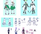 あなたのオリジナルキャラクターの設定画描きます 全くデザインの固まっていない状態でも大丈夫です！ イメージ1