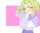 Vtuber向け！配信画面・サムネイルを作成します 透き通るように可愛い女の子、とシンプルな背景が魅力 イメージ2