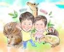 あなたの想いにぴったりの似顔絵をご提案いたします 手描きの風合いが嬉しいアナログ・幅広く使える鮮やかなデジタル イメージ5