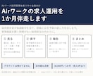 Airワークの求人運用を1か月伴走します 採用責任者が毎週数字を見て、原稿と広告予算の直し方を出します イメージ1