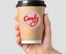 カフェ専門！ついテイクアウトしたくなるロゴ描きます 1週間に1名のみ受付　思わずSNSに載せたくなるクラフトロゴ イメージ2