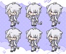 SDイラスト立ち絵やかわいいミニキャラを描きます ショート動画のアイキャッチやSNS画像、アイコン等におすすめ イメージ6
