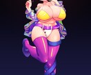 女の子キャラクターの可愛い立ち絵イラスト制作します デフォルメ強めで温かみのある色使いが特徴です イメージ4