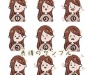 シンプルかわいい表情アイコン描きます 表情追加は3点500円⭐︎商用利用OK！セミオーダーで簡単 イメージ2