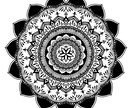 商用可！オリジナル曼荼羅アート描きます アイコン・ロゴ・タトゥー・名刺・看板に。高画質納品 イメージ2