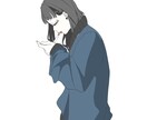 初出品の限定依頼を請け負います アンニュイな世界観のイラスト描きます。 イメージ4