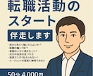 転職活動のスタート伴走します 転職しようか迷っているモヤモヤ解消しませんか？ イメージ1