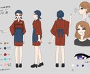 キャラクターデザインと二面図・三面図描きます あなたの理想のキャラクター二面図or三面図を描きます！ イメージ5