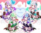 最短当日！IRIAM◎チョコメイドイラスト描きます 配信にも！メイド風衣装のキャラクターを即納でお書きします イメージ8