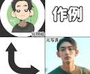 ポップなデフォルメ似顔絵イラスト描きます その他、ペットとの２ショットイラストも！ イメージ5
