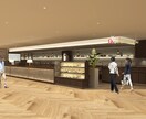 店舗内観パース作成を請負います 飲食店・オフィスの内観パースが必要な方へ イメージ10