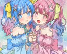 ラフ画の修正無料☆かわいい目を引くイラスト描きます リピーター多数！商用利用可！丁寧なやりとりを心がけています♪ イメージ6
