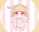 かわいい女の子のぬい風アイコン描きます ぬいぐるみ風のイラストです。自分だけのアイコンが欲しい方に イメージ1