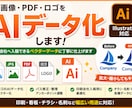 画像PDFをIllustratorでデータ化します ロゴ・画像をIllustratorでAIデータ化します イメージ1