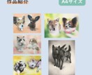 原画をご提供！リアルなペットのパステル画を描きます A5サイズ〜大小様々なサイズに対応します。 イメージ6