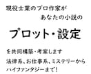 あなたの小説のプロットをプロ作家が構築・考案します 法律系、お仕事系、キャラ文芸、時代物、ハイファンタジーまで イメージ1