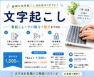 話者分け対応！文字起こしします 文字起こしに時間を取られていませんか？ イメージ1