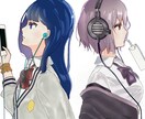 かわいいJKのイラスト描きます 女子高生のイラストを描くのが得意です！ イメージ2