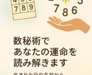 数秘術で人生テーマと今の運気をお伝えしますます 本質・使命・現在の流れまで総合的に読み解きます イメージ1