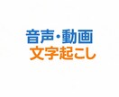音声動画の文字起こし承ります 丁寧なやり取りを心がけ、安心対応いたします イメージ1