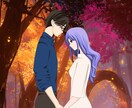 アニメスタイルでイラスト描きます 背景画も要望があれば合わせて描くことができます イメージ4