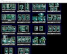 JWCADで間取り図や既存図等を作成します 間取り図(ﾘﾉﾍﾞｰｼｮﾝ込み)等をCADで描いて欲しい方！ イメージ1