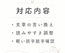 文章をやさしく、読みやすく伝わる形に整えます あなたの文章を、自然で伝わる言葉に整えます イメージ3