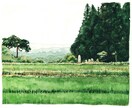 風景写真から水彩画を制作します 思い出の風景・身近な風景を水彩画で！商用利用などにも イメージ1