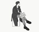 シンプルカッコいいイラスト描きます シンプルでモダンな雰囲気の人々やシーンを作成します！ イメージ3