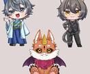２等身の立ち絵描きます かわいい２等身キャラをご要望の塗り方で作成！ イメージ3