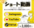 ショート動画編集｜SNS向けに世界観を整えます 伝わる構成と見やすさにこだわった編集を行います イメージ1